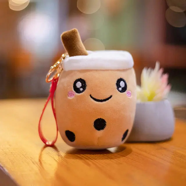 Cute Bubble Tea Keychain