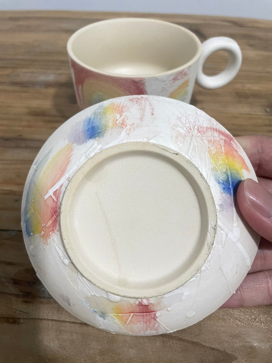 彩虹马克杯套组