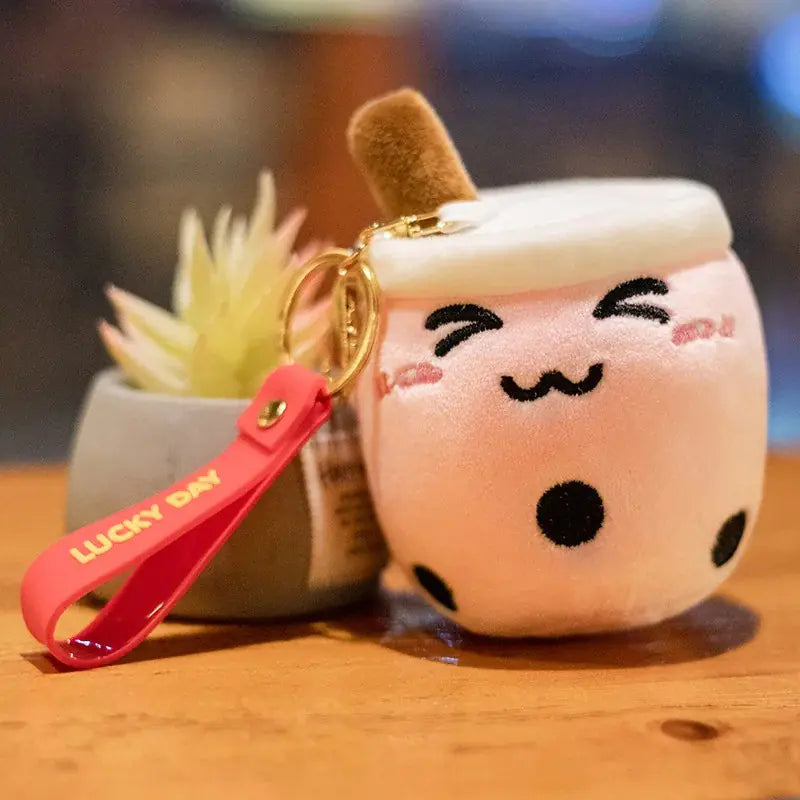 Cute Bubble Tea Keychain