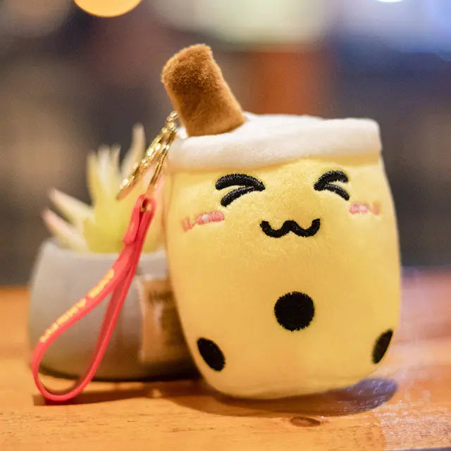 Cute Bubble Tea Keychain