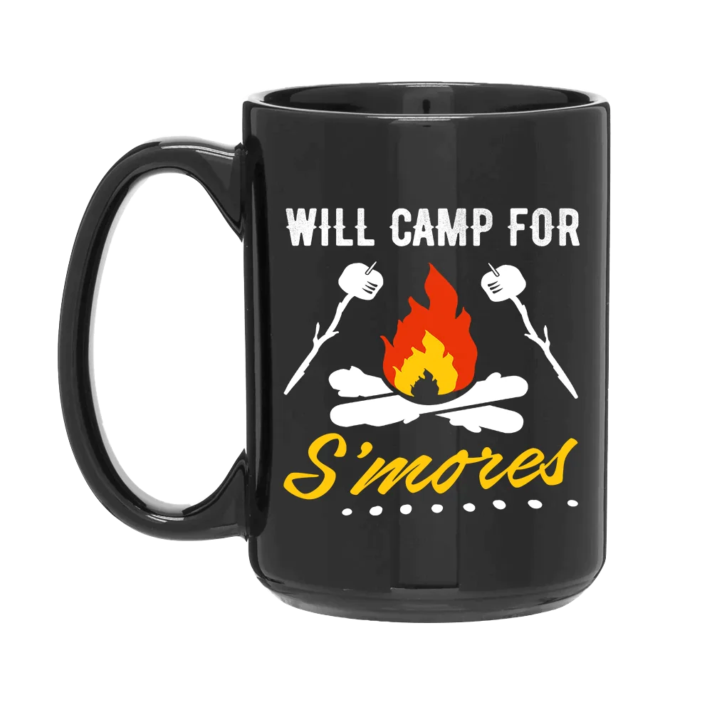 Will Camp For Smores  15oz Mug