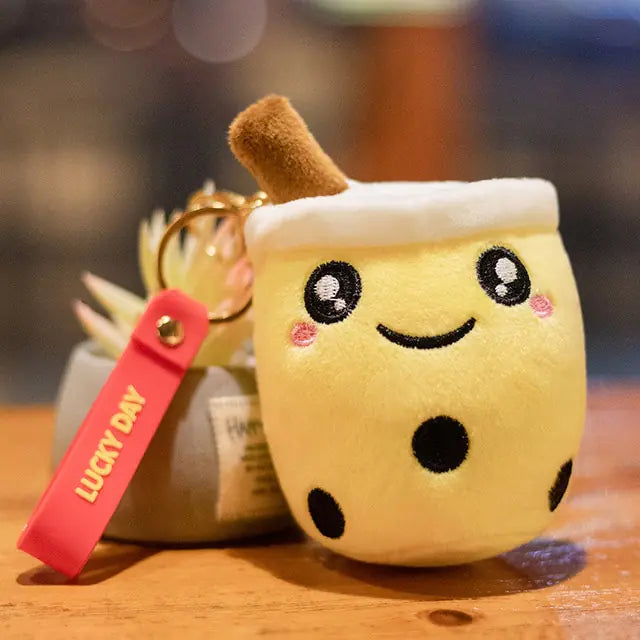 Cute Bubble Tea Keychain