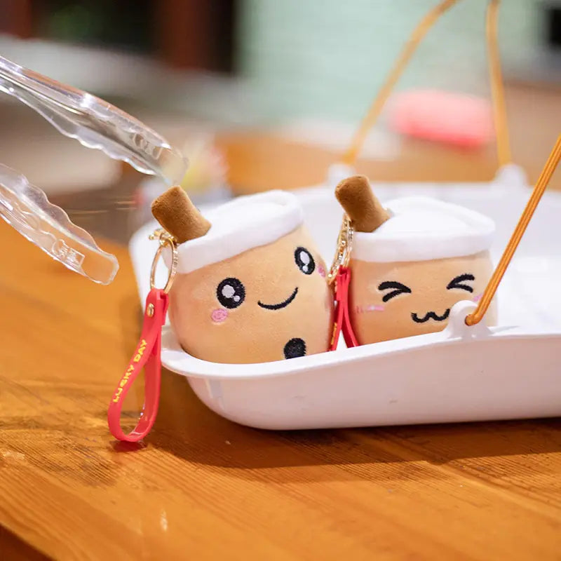 Cute Bubble Tea Keychain